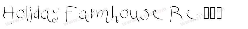 Holiday Farmhouse Re字体转换
